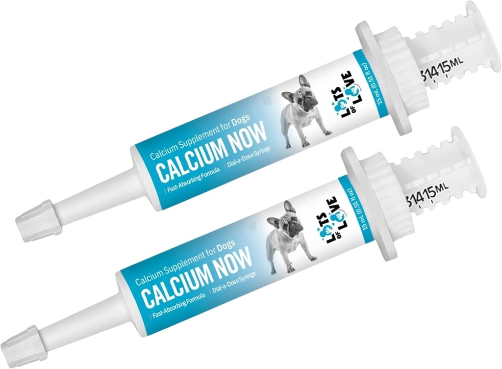 Kalcij zdaj - peroralni kalcij za pasje pse - (15 ml Paste, Vanilla) (Pack of 2) - Kalcij dodatek za pse - Rejci Prijazni kalcij za pse - Veliko izdelkov za hišne ljubljenčke