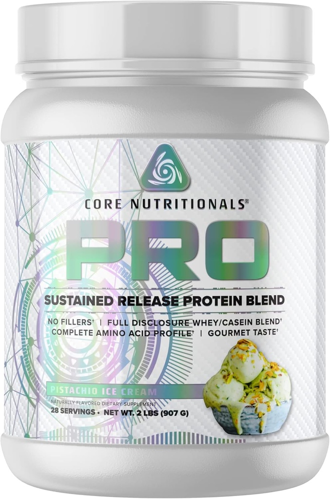 Core Nutritionals Pro trajen release Beljakovine Mešanica 27 Servisi (Pistachio sladoled)
