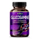 Grimed Glukozamin 12.000mg - X12 moč z MSM, Chondroitin, Collagen, Kurkurja za skupno Wellness, Strong Bones, Cartilage Support - ZDA Made & Tested