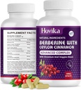 Berberine HCL Kapsule 1200 mg - Berberine dodatek s Ceylon cinamon, Chromium, Veggies Mešanica - podpira Presnova in imunski sistem, Gut Health - 120 ct Enostavno za pogoltniti Veganske tablete