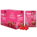Ener-C Raspberry Multivitaminski Drink Mix Powder Vitamin C 1000mg & Elektroliti s pravim sadnim sokom Naravna energija & Imunska podpora za ženske & moške - Non-GMO Vegan & Gluten brezplačno - 30 Count