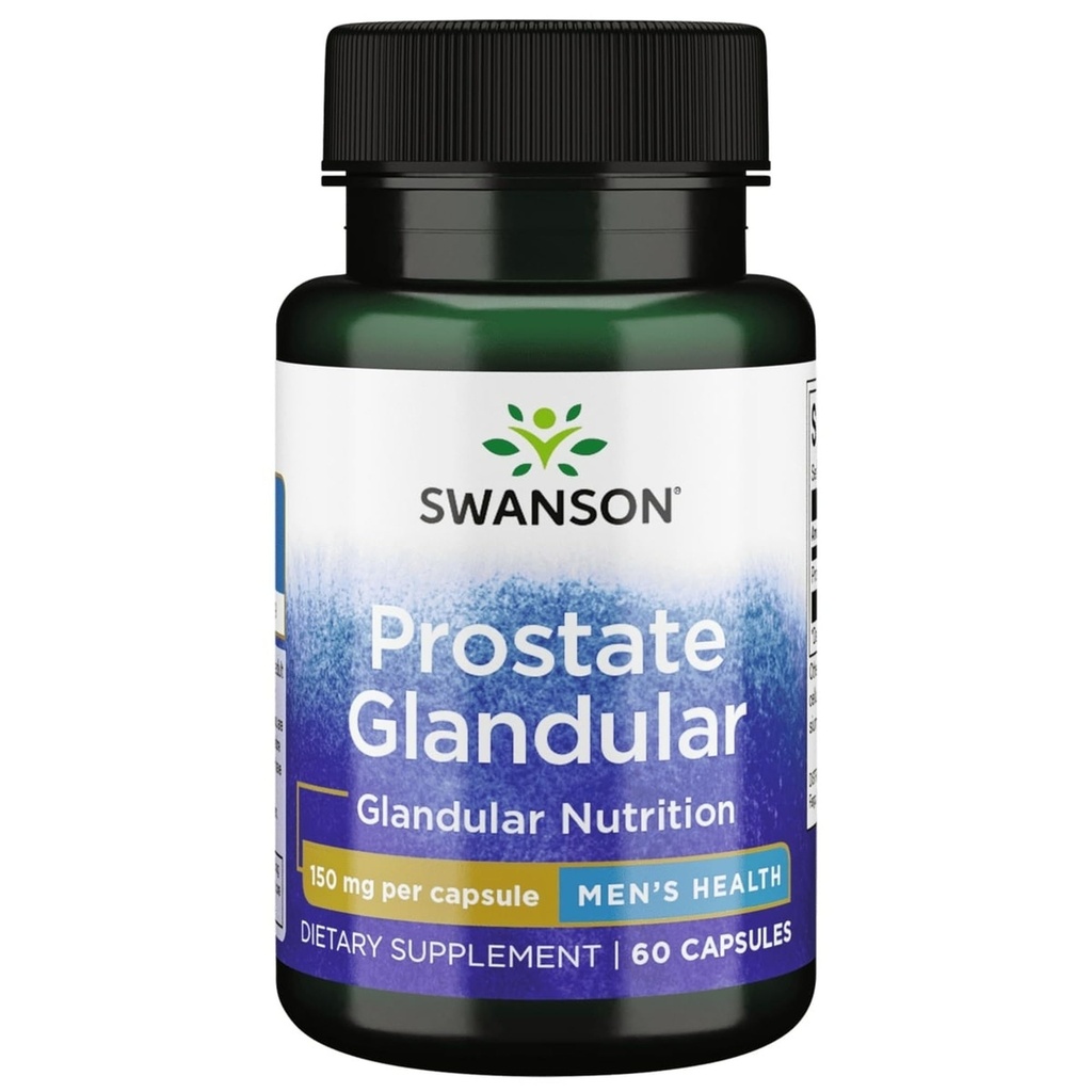 Swanson Raw Prostata Glandular 150 Milligrams 60 kapsul