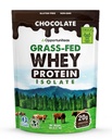 Opportuniteas Grass Fed Chocolate Whey Protein Isolate Powder - 20g Protein Powder brez umetnih sladil, Hormone-free krave, Non GSO - 5lb