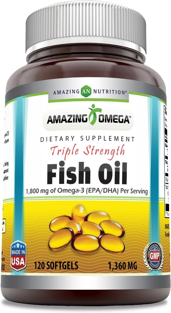 Osupljivo Omega Trojna moč ribje olje (Omega-3, EPA/DHA) dodatek 
