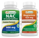 Best Naturals NAC 600 mg & Magnezijev glicinat 425 mg