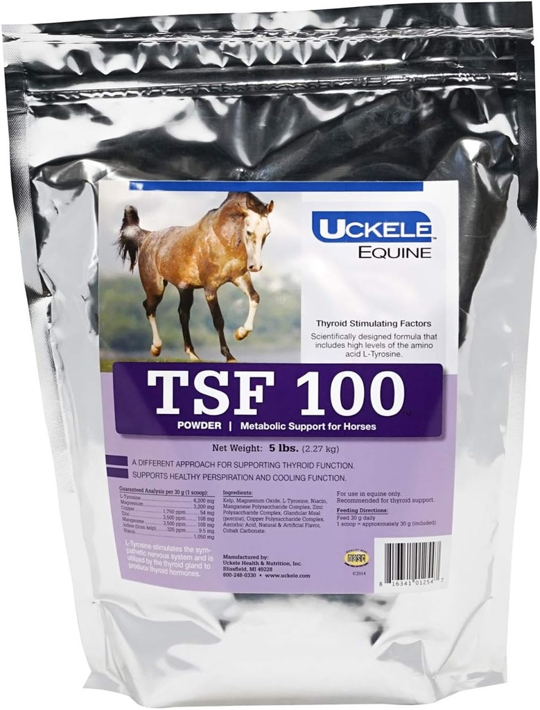 Uckele Equine TSF 100 Metabolična podpora v prahu, 5 Pound Bag