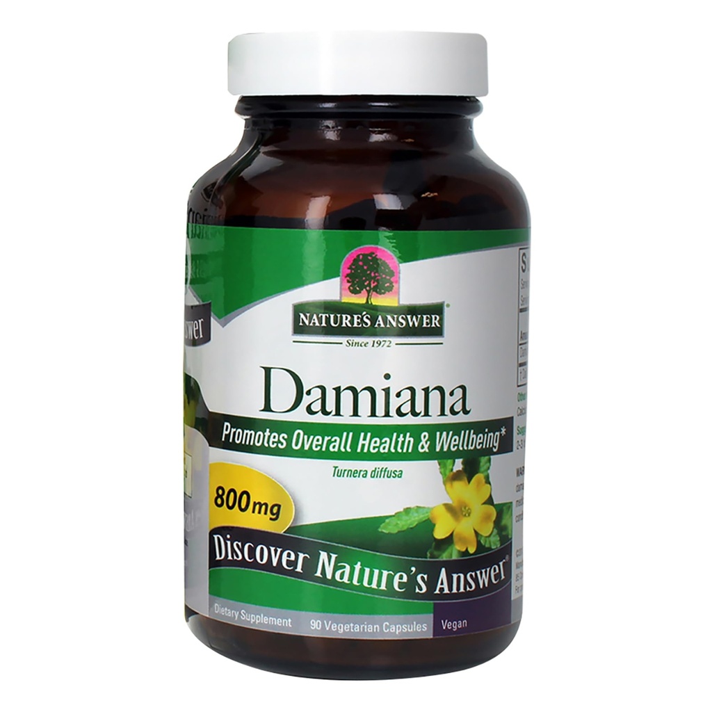 Odgovor Damiana, 90 vegetarijanskih kapsul (400 mg na kapsulo)