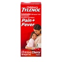 Otroška Tylenol Tekoča peroralna suspenzija Medicina, Acetamofen Pain Reliever & Fever Reducer, Aspirin-, Ibuprofen- & Alkohol-free, Cherry, 4 Fl. Oz