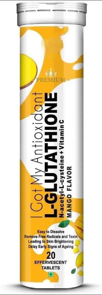 L-glutation 600mg z mango aromo 