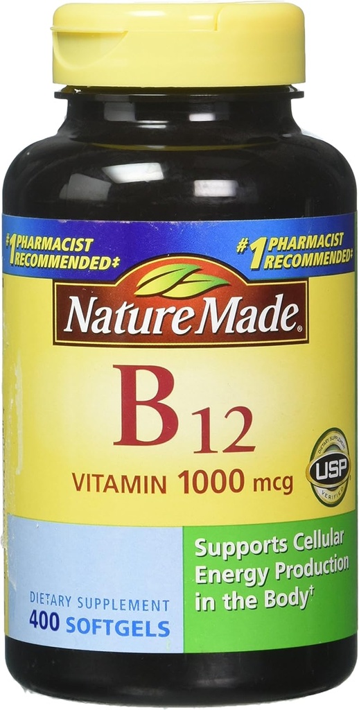 Narava narejen vitamin B12 1000 mcg., 400 Softgels
