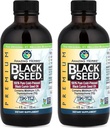 Neverjetna zelišča Premium črno seme olje - Gluten prost, ne GSO, hladno stisnjena Nigella Sativa Aids v prebavni zdravje, Imunska podpora, Možganske funkcije, Skupna mobilnost - 4 Fl Oz (Pack z 2)