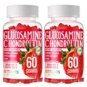 Glukozamin Chondroitin Gumies z MSM & Elderberry Dodatna moč - skupna podpora, Antioksidant Imunska podpora dodatek za odrasle, moške in ženske. 120 jagodnih jagod