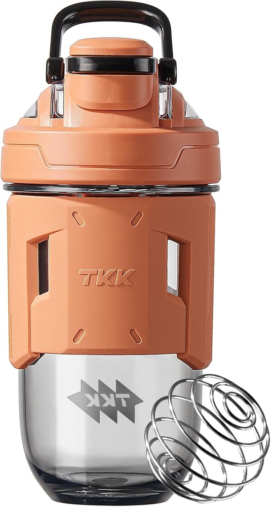 TKK 24oz Protein Shaker Steklenica z mešalno kroglico, BPA Free Tritan Plastic, Leak-Proof, Enotočkovni Lid, Ne-Slip Grip, Sports & Fitness Uporaba