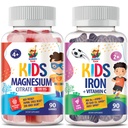 SUNNY SAM Iron Gumies za otroke & Magnezij Gumies za otroke in odrasle - 500mg - Calm Magnezium Chews - Magnezijev Citrat Žvečilni dodatek za Mood & Mišična podpora