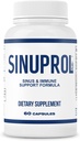 Mizzle SinuProl Nasal & Imunska podpora dodatek s Quercetin z Bromelain, Idealna možnost za ljudi, ki se zanašajo na naravni Sinus Decongestant, Sinus Rinse ali naravni antihistaminik, 60 kapsul