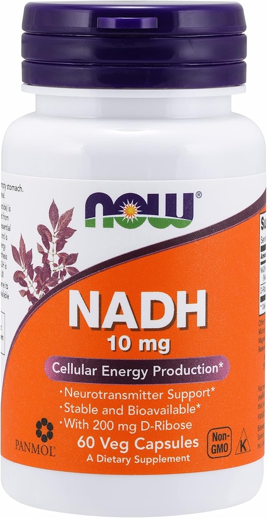 Zdaj hrana NADH z ribose, 10 mg, 60 Vcaps