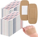 Sinmoe 600 Pcs Veliki Bandages razsutem stanju Big Fleksibilni Adhesive Raund Care Fabrica Bandages za nego in zaščito ran, 2 x 4 Inch