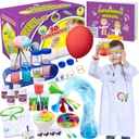 UNGLINGA 30 Eksperimenti Znanstveni komplet za otroke z Lab Coat, kemija komplet STEM igrače rojstnodnevna darila za dekleta, Znanstveni kostum vlogo igralna orodja Izobraževalno učenje