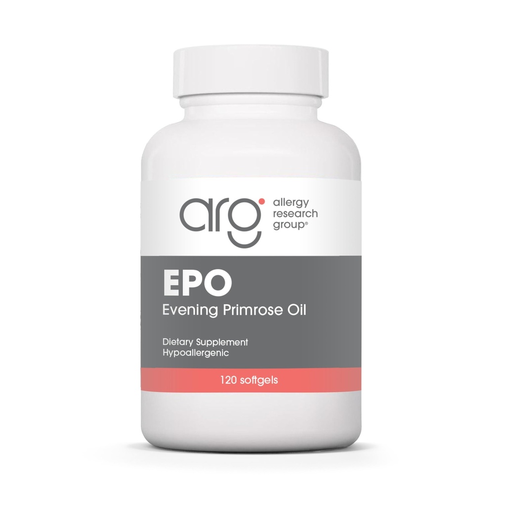 Alergija Raziskovalna skupina EPO - Večer Primrose olje za moške in ženske, za suhe oči, Omega-6, GLA gama-linolenska kislina, 500mg dodatek - 120 Count