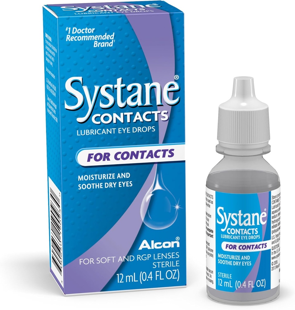 Systane Kontakti Pomirjujoče kapljice-0,405 oz, 12mL