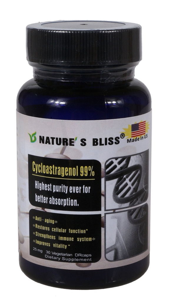 Narava'sbliss Cycloastragenol 25mg 99%,Telomere dodatki, Astragalus Root Extract, Anti Aging Supplement, Izdelano v ZDA, Immunity Boost, Želodčna kislina zaščitena, Super Absorpcija, 30 kapsul