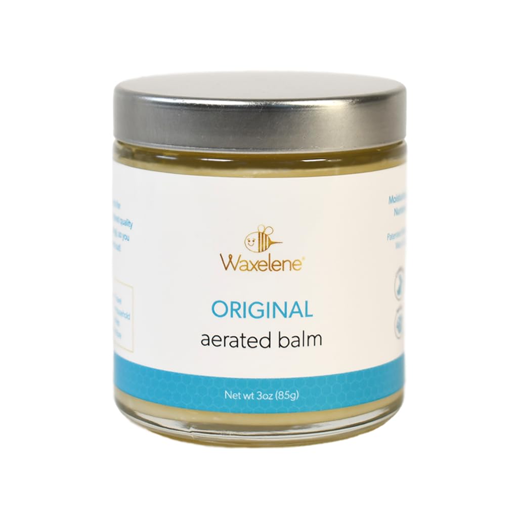 Waxelene Original Arated Balm, Travel Jar, Organsko večnamensko mazilo Naftna želeja Alternativna ekcema suho občutljivo kožo vlažilec