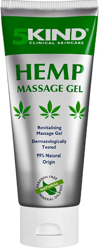 5kind Hemp Active Gel 3,4 fl oz- Hemp Cream Največja moč - naravni blažilni Relief Joint Gel - Muscle Rub za spodnji del hrbta, sklepov, vratu, kolen in ramen - Največja moč Konoplja krema