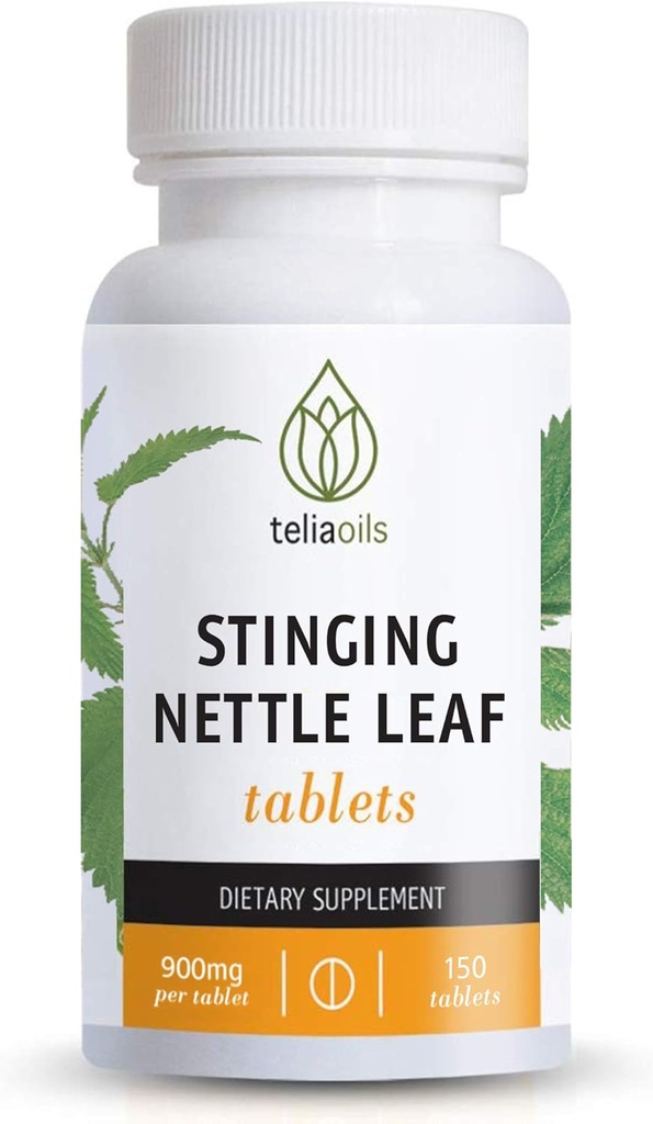 Teliaols Nettle Leaf Kapsule 900mg – Sting Nettle Extract tablete za sezonsko lajšanje, Imunska in dihalna podpora – 150 veganskih kapsul