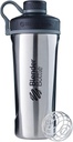 BlenderBottle Radian Shaker Cup Izolirana Steklenica iz nerjavečega jekla z žico Whisk, 26-Ounce, Naravne/črne