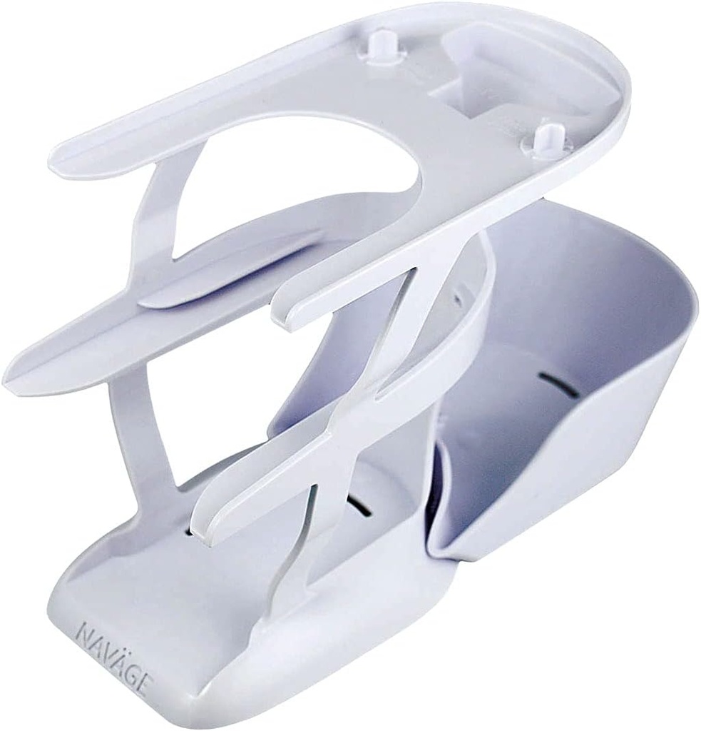 Navage Countertop Caddy - Storage Caddy Organizator za Navage Nasal namakanje sistem - 3-Tier Nose čiščenje dobav Organizator s snemljivim pladenj - Plastic Caddy only - Nazal Care Dodatki