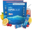 Nello Supercalm v prahu mix, Raspberry Lemonade, L Theanine, Ksm-66 Ashwagandha, Magnezij Glycinate, Vitamin D 3, Dodatki za sprostitev & Focus, Brez sladkorja, Non GSO, Na Go, (2-Pack)