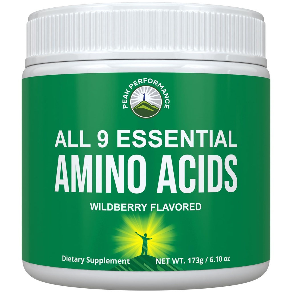 Vseh 9 esencialnih aminokislin v prahu. Pre + Med + Post Workout z EAAs + BCAA za energijo, rast mišic in regeneracijo. Non-GMO BCAA in EAA praški za moške + ženske. 3. zabava testirana. Gozdne jagode