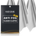 3 Pakiranje suhe proti Meglene tkanine - Antifogging oblačila za prevlečena očala z maskami Microfiber čiščenje leče Obrišite za očala, zaslon, Goggles, ponovno uporabo in prenosljiv