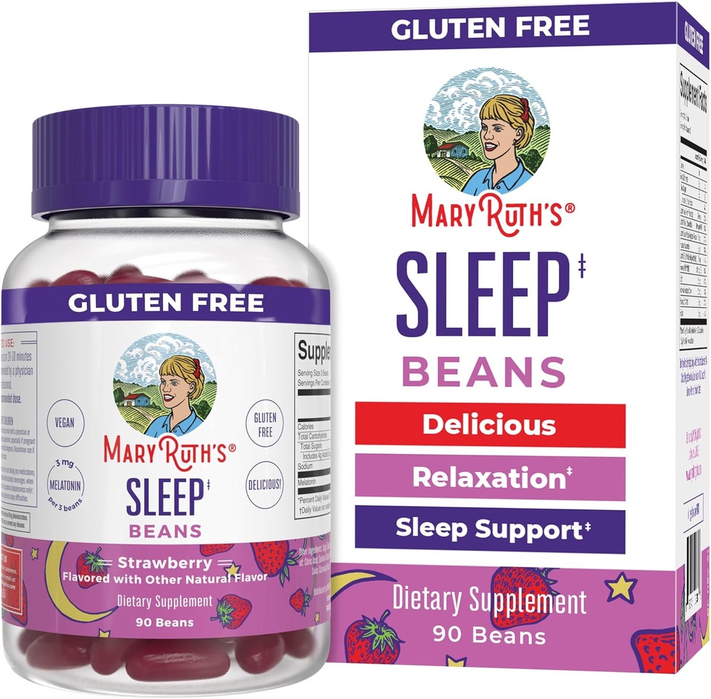 MaryRuth Organics Melatonin Vita fižol za odrasle 