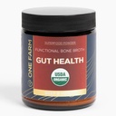 One Farm Superfood Powder Gut Health, Organic Gut Soothing Mešanica in prebiotična mešanica, Non-GMO, Prebiotiki s kostnih Broth, Turčija Tail goba, Spolzka Elm, in Marshmallow koren za zdravje GI