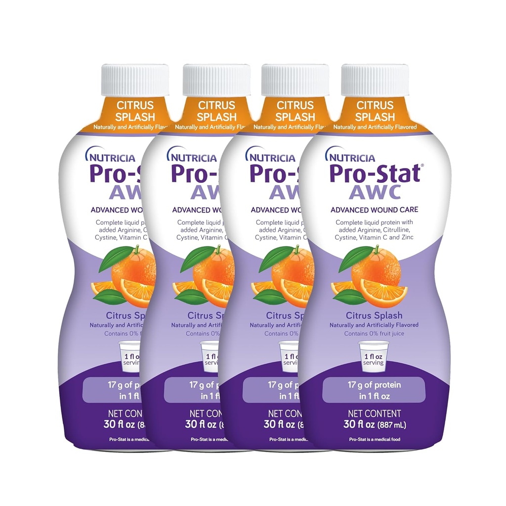 Pro-Stat Advanced Wound Care (AWC), Koncentrirana hrana s tekočimi beljakovinami - Citrus Splash Punch Flavor, 30 Fl Oz steklenica (zadeva 4)