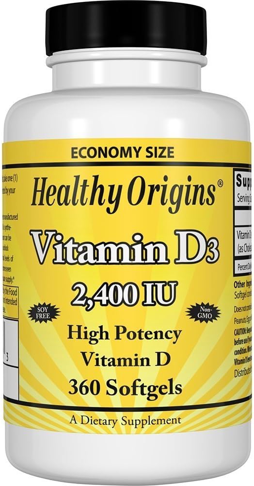 Zdrav izvor vitamin D3, 2400iu, 360 Sgel