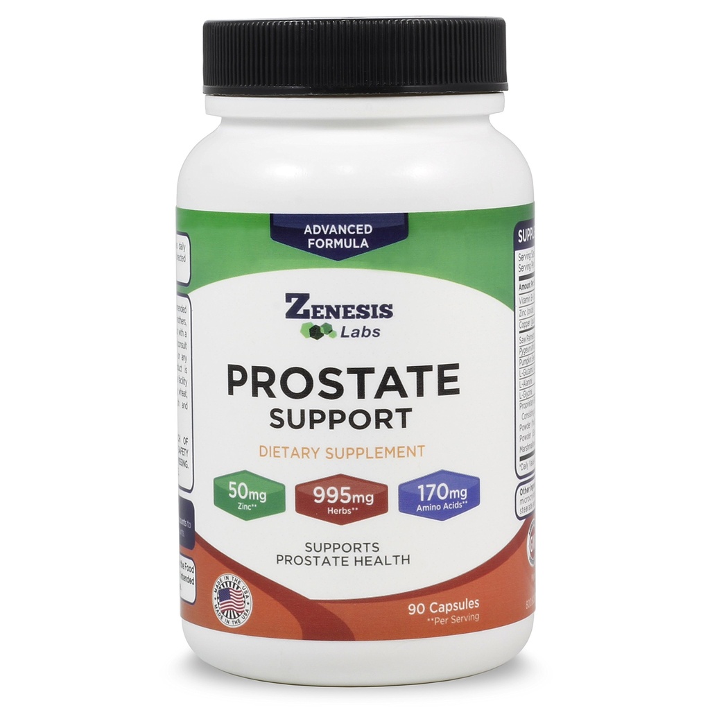 Zenesis Labs Prostata Zdravje z žago Palmetto - 90 Kapsule - tudi z cinkom, bakerom, Bučno seme, Burdock koren, Aminokisline, in drugi izvlečki - 45 dan dobave