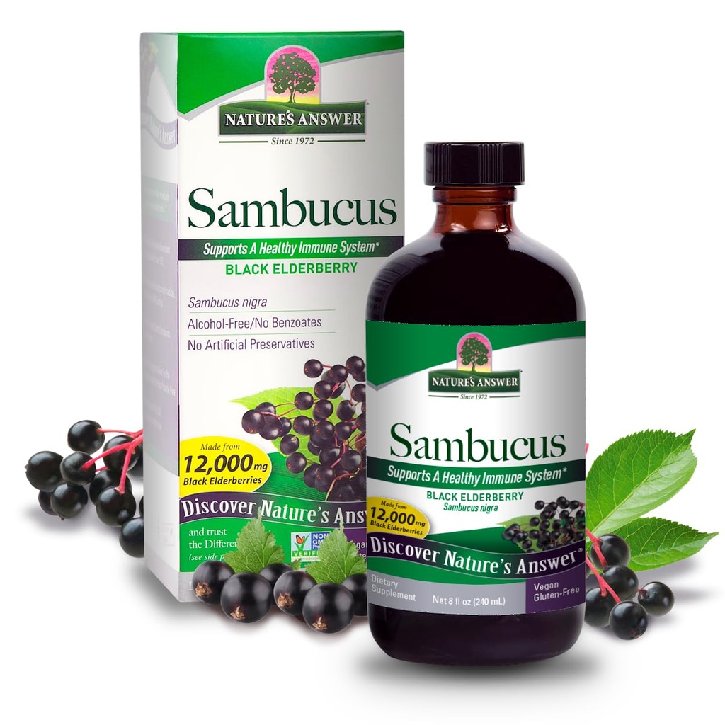 Odgovor Nature's Sambucus Elder Berry Extract Syrup 8 Ounce ( 3 Pack ) 