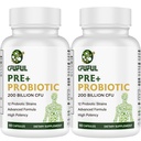 Probiotiki za ženske in moške - 200 milijard CFU 12 sevov Probiotik za digestiv Imune & Gut Health, z organskim prebiotičnim police Stable Probiotic dodatek za buating 120 kapsul