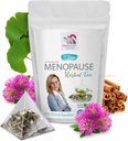 Relaks menopavze - MENOPAUSE TEA 14 DNI - menopavza olajšava za ženske, menopavza olajšava za ženske vroče utripa, črna cohosh, gingko, rdeča detelja, cimet čip, zeleni čaj, sladki koren 1 Pack 14 Bags