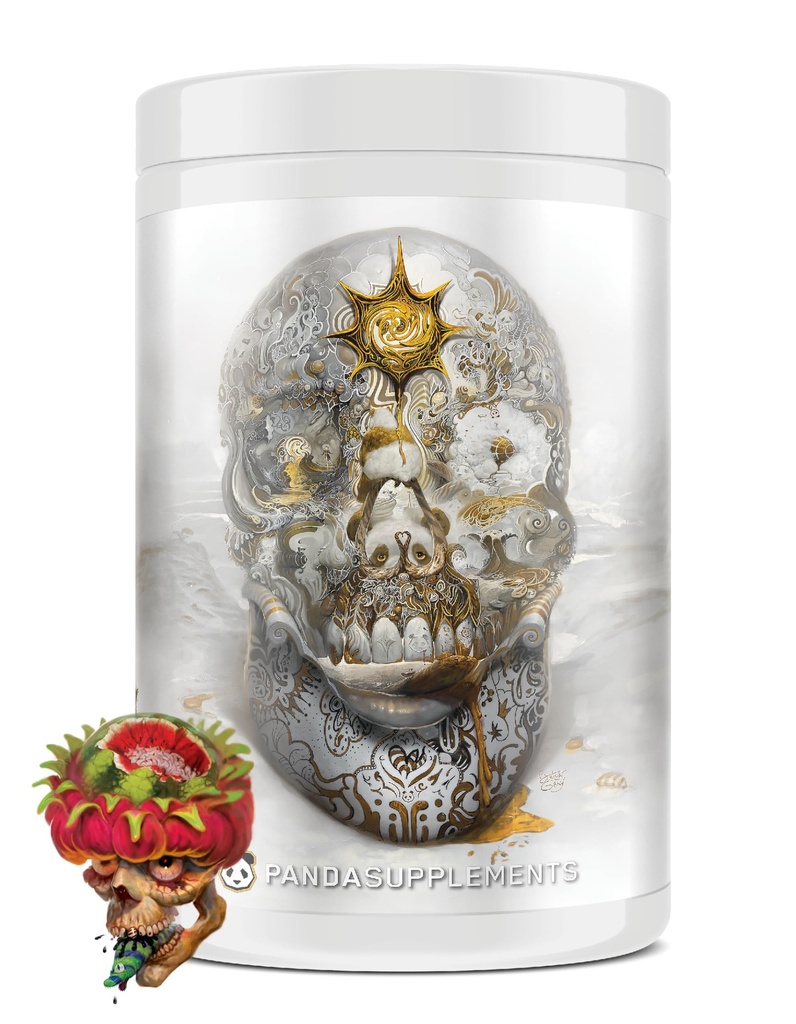 Podzemna Bio Labs/Panda Supps Lobanja: Nootropic Pre-World,403mg Kofein, Tunel Vision Focus,Pumps, Neprimerljiva energija (40 Scoops) (Dragon Flood Watermelon Candy) Lobanje Crusher
