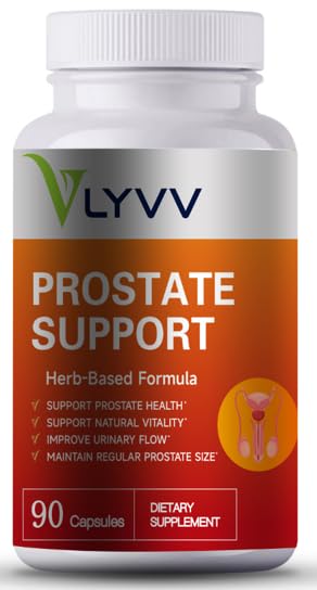 Lyvv Prostata Support with Saw Palmetto, Plant Sterol, Cink,Selenium,Copper and More for Prostata Health and urinary Health, 90 kapsul