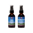 WishGarden Herbs zdravo dihanje paket - Deep Lung Bronchial podpora Lung čiščenje & Detox + dihalne tonike podporo dolgotrajna Lung odpornost in boljša pljučna učinkovitost, 2oz