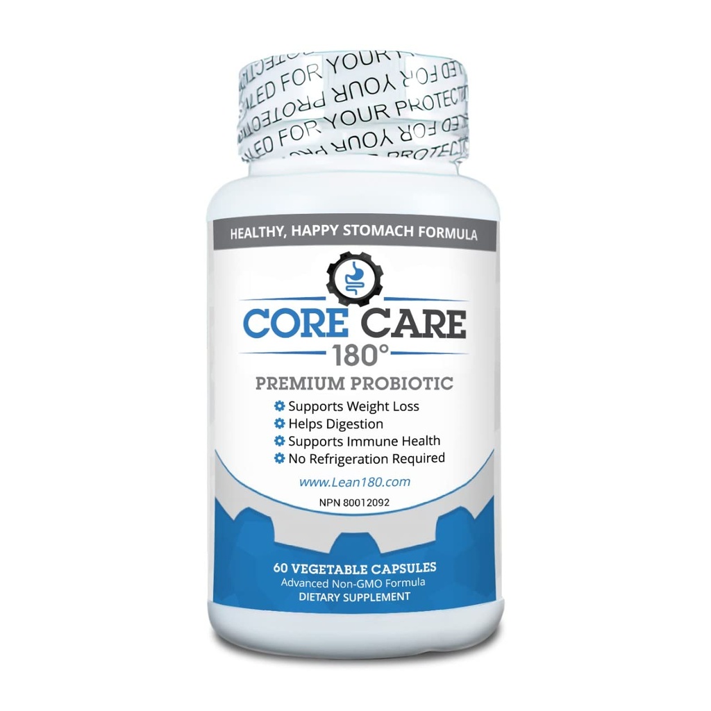 Najboljši probiotiki za Gut Health moške in ženske, vse naravne dodatke, pomaga digestion, Mood, napenjanje, zaprtje, plin (30 dnevno oskrbo) Core Care 180