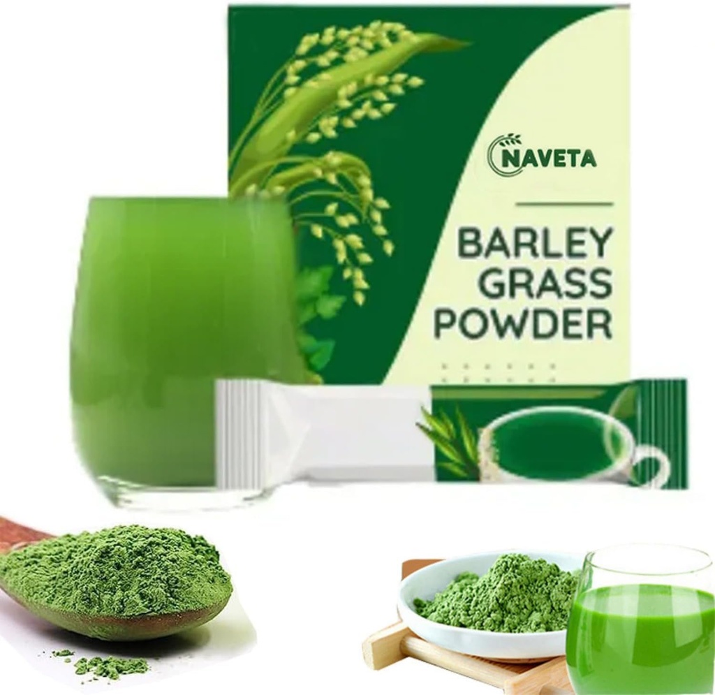 Naveta ječmenova trava v prahu 100% Pure & Organic, Naveta Pure organski ječmenov sok v prahu Japonska, 20 pakiranj/Box (40 pakiranj)