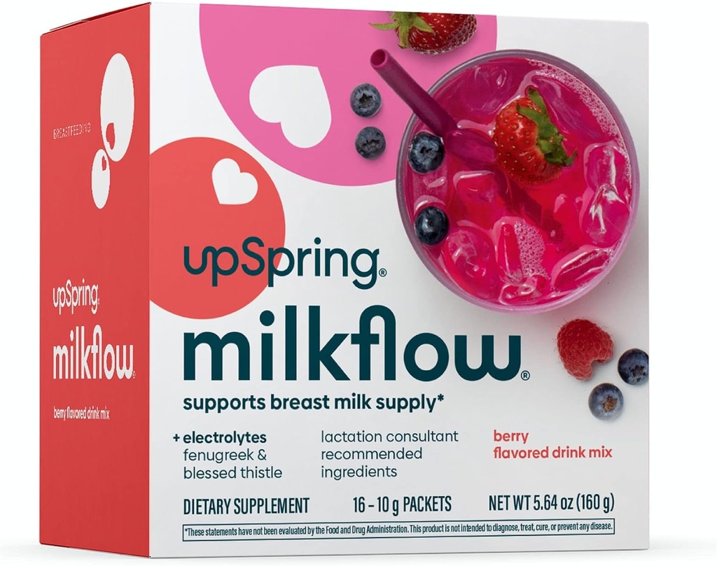 UpSpring Milkflow Elektrolit Dojenje Dodatek Drink Zmešajte s Fenugreek 
