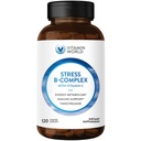 Vitamin World Stres Vitamin B Kompleks z vitaminom C, Timed Release Vitamin B6, B12, Niacin, Folat & Biotin za stres, Energija, Presnova in Imunska podpora, Non-GMO, 120 Kapleti