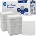 MED PRIDE 3x3 v Gaze Pads 200 Pack, Nonsterile, 4 Ply, Nonadherent Mesh Bandages, Absorbent Rane Care oblekosponge