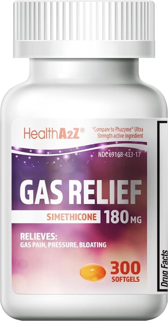 HealthA2Z® Plin Relief Simeticone 180mg 